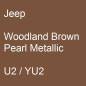 Preview: Jeep, Woodland Brown Pearl Metallic, U2 / YU2.